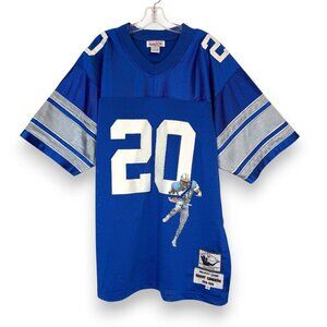 Mitchell & Ness Barry Detroit Lions Throwback Jersey Sanders Size 54 NFL Blue